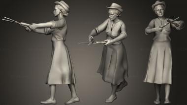 Figurines of people WOMAN16 3d model